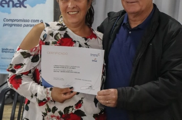 Foto relacionada - Prefeitura de Esperança Nova realiza entrega de certificados do SENAC Moda e Beleza