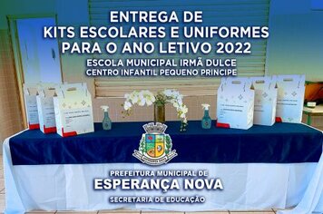 Entrega de Kits Escolares para rede municipal de ensino.